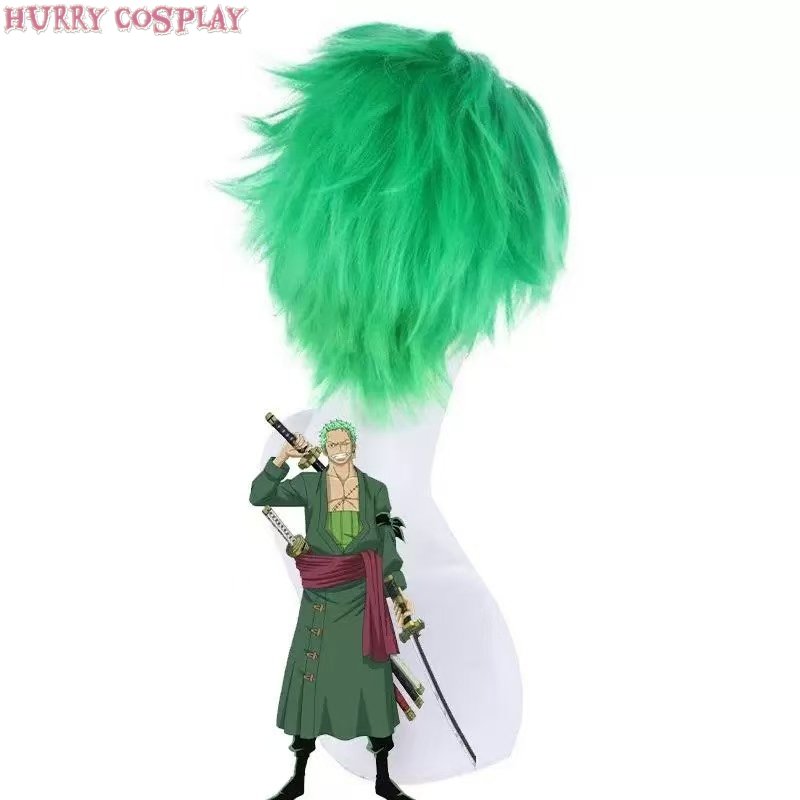 Anime Cosplay,One Piece,Wigs,One Piece Zoro Cosplay Costume - Wig